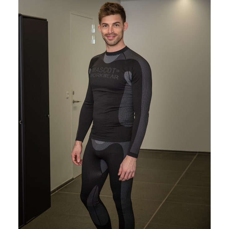 Mascot Lahti langermet undertrøye, sort, str. 4XL/5XL
