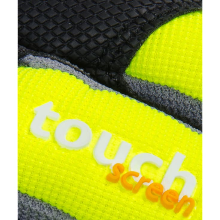 Tegera 9128 vinter kunstlæderhandsker, Sort/Gul, 9