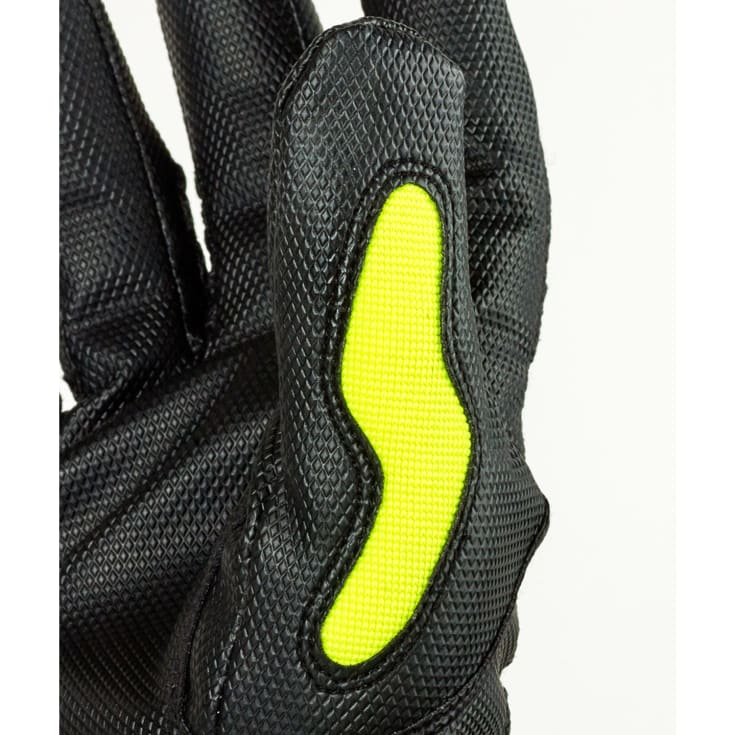 Tegera 9128 vinter kunstlæderhandsker, Sort/Gul, 9