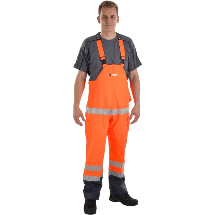 Ocean Comfort Light regnoveralls, Hi-vis Orange/Marine, XL
