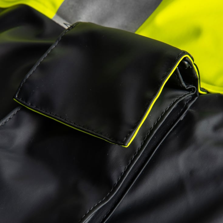 Lyngsøe PU vinterkedeldragt, Hi-Vis gul/marine, 3XL