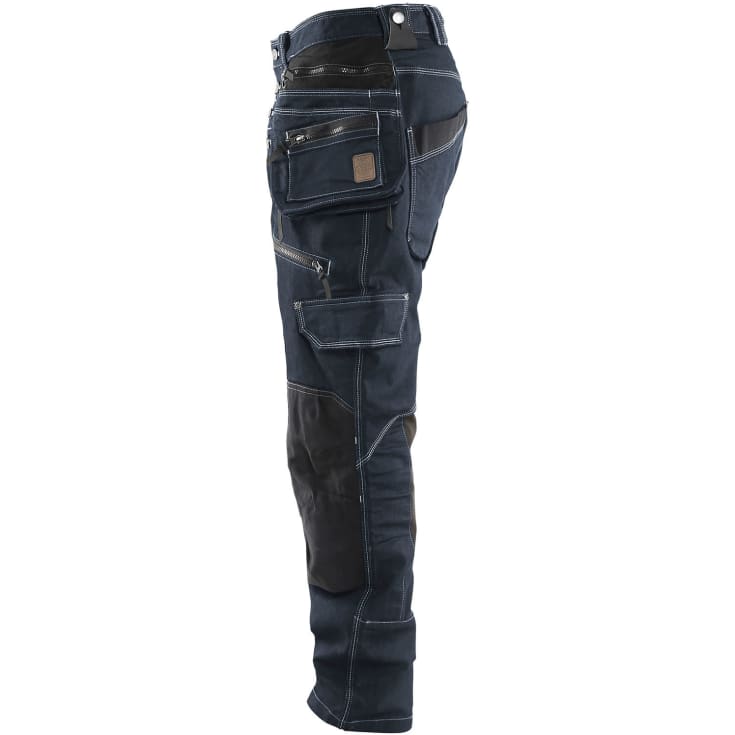 Blåkläder Workwear X1900 håndværkerbukser med 2-vejs stretch, marineblå/sort, str. C54