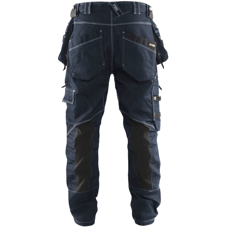 Blåkläder Workwear X1900 håndværkerbukser med 2-vejs stretch, marineblå/sort, str. C54