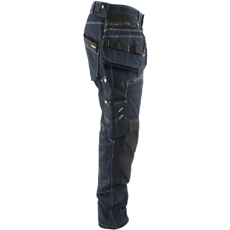 Blåkläder Workwear X1900 håndværkerbukser med 2-vejs stretch, marineblå/sort, str. C54