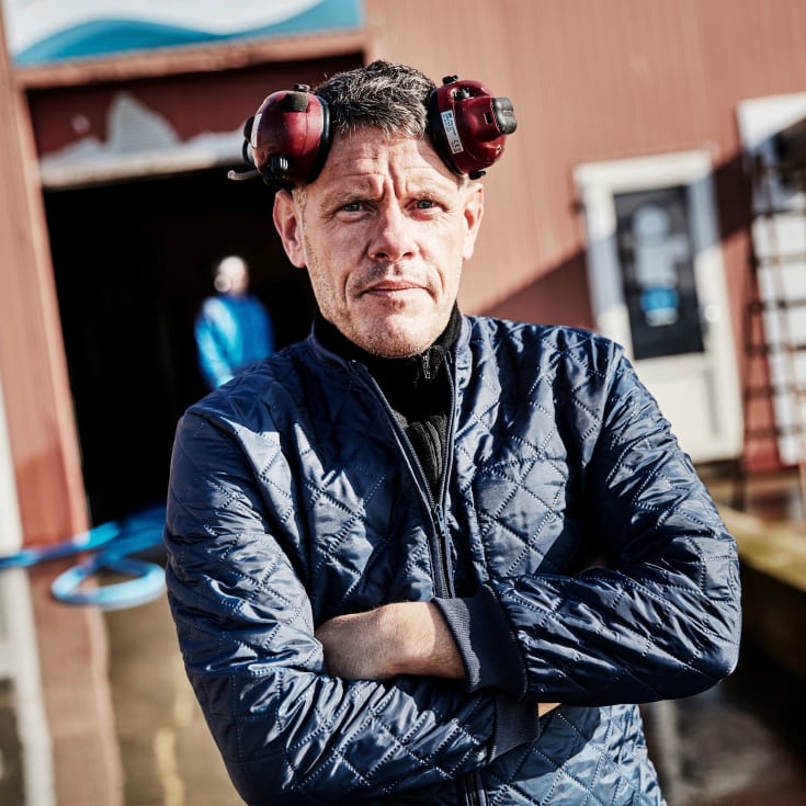 Elka termojacka, marinblå, stl M