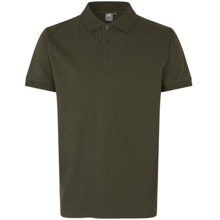 ID Stretch Polo T-shirt, Oliven, 3XL