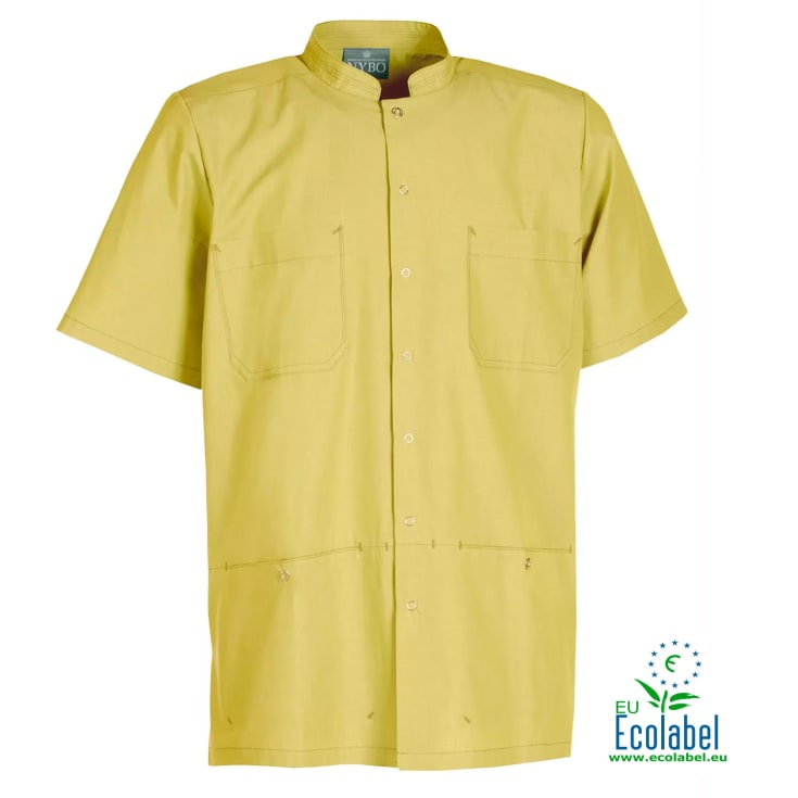 Nybo Workwear Nature kortærmet skjorte, Gul, 4XL