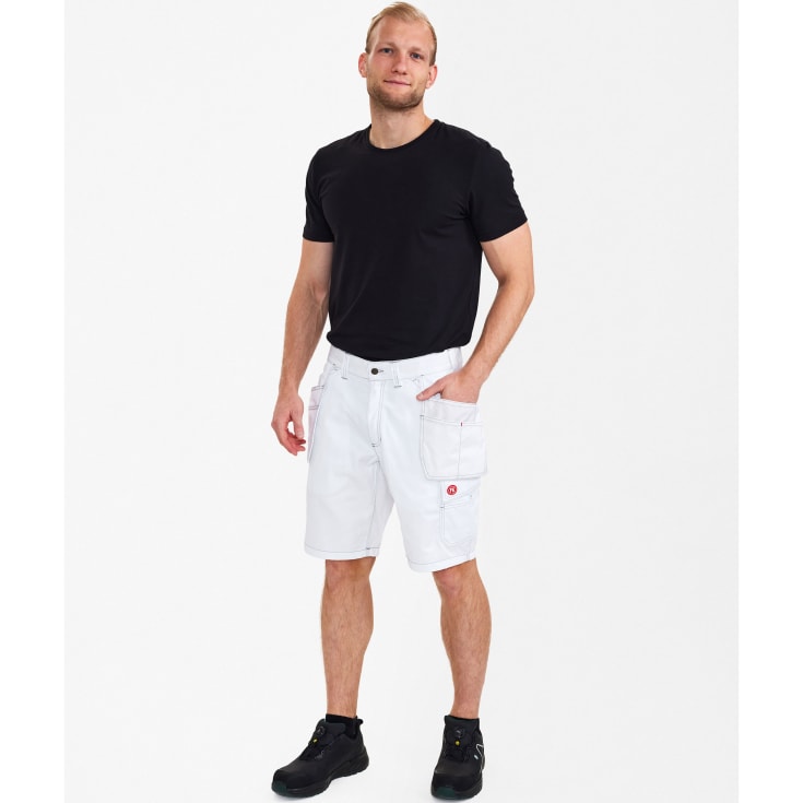 FE Engel Combat arbeidsshorts med hengelommer, hvit, str. 76