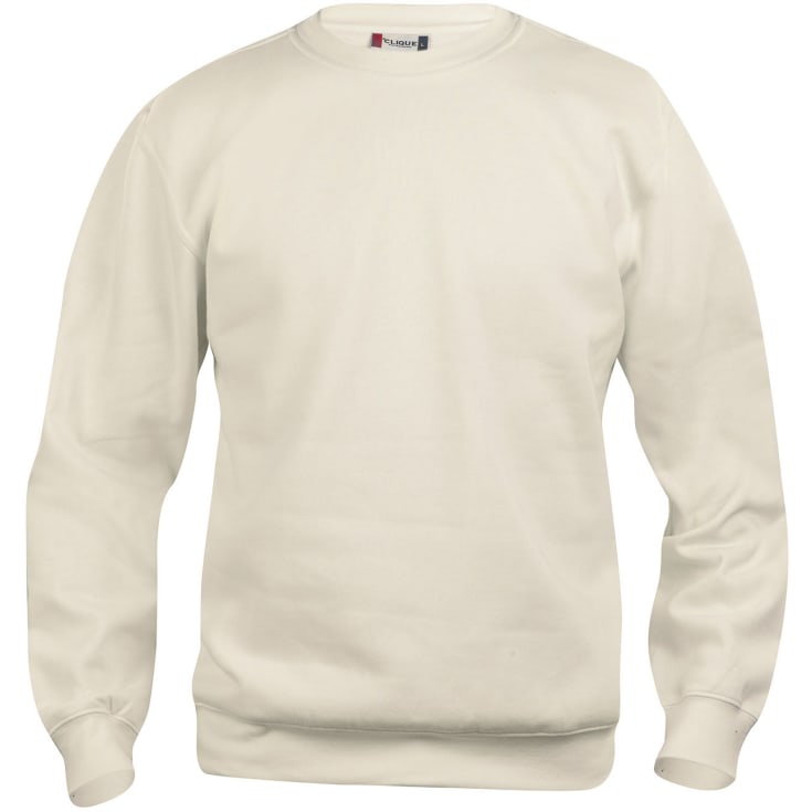 Clique Basic Roundneck sweatshirt, lys khaki, str. XL