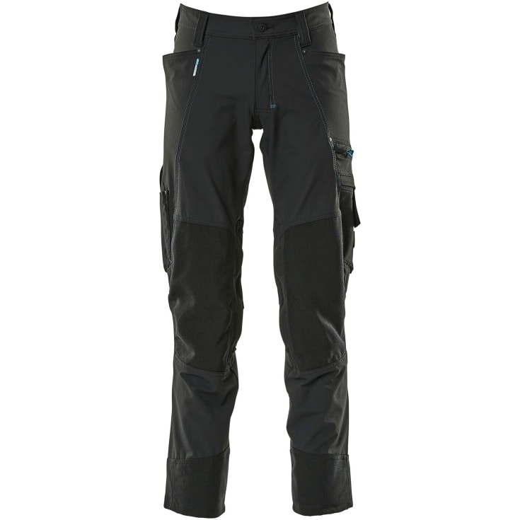 Mascot Advanced arbeidsbukser med stretch, sort, str. 82C49