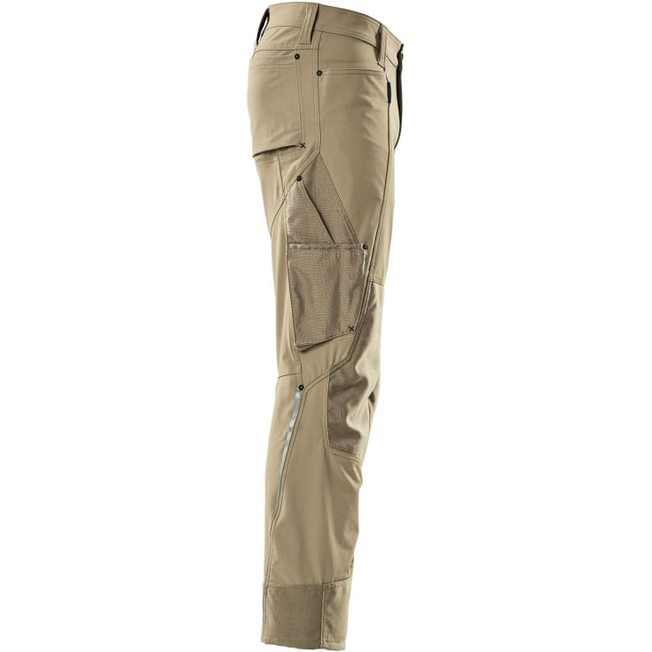 Mascot Advanced arbeidsbukser med stretch, khaki, str. 76C46