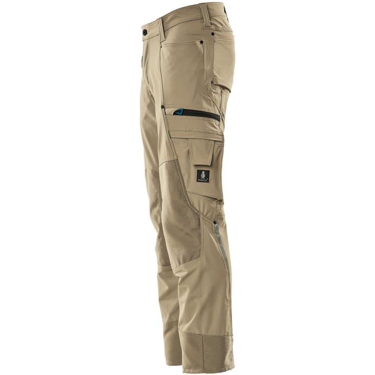 Mascot Advanced arbetsbyxor med stretch, khaki, st 76C51
