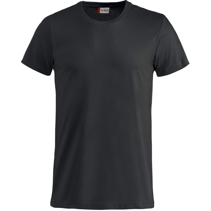 Clique Basic t-shirt, svart, st 4XL