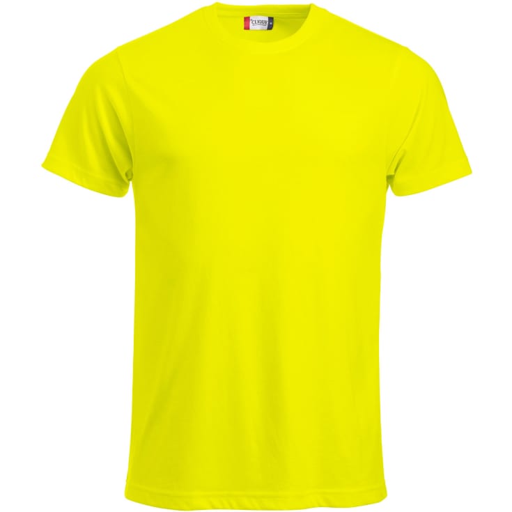 Clique New Classic t-skjorte, hi-vis gul, str. L