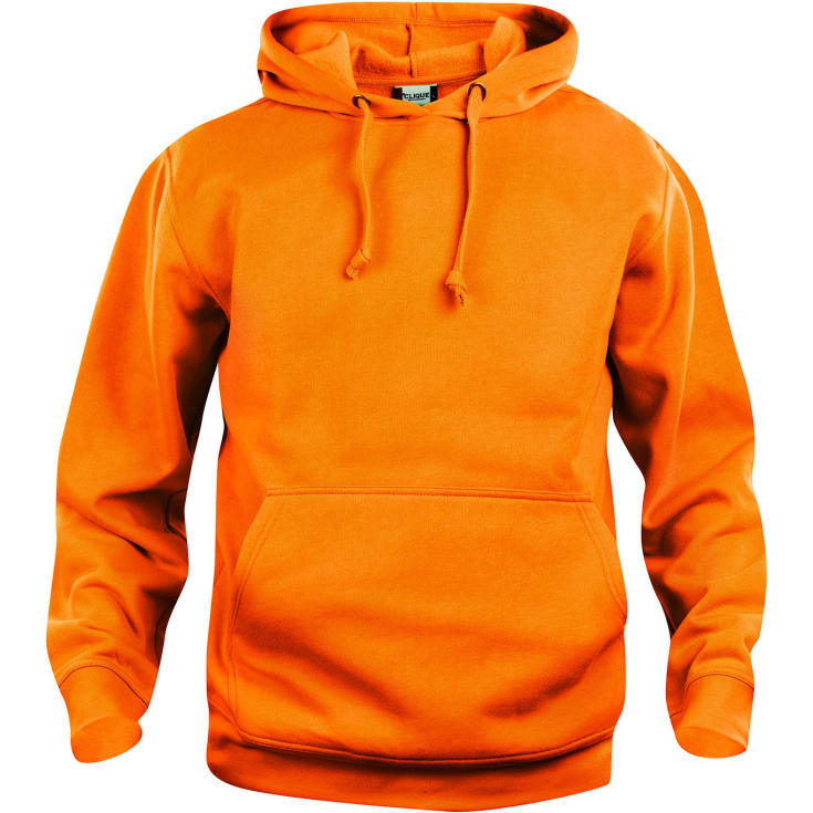 Clique Basic hettegenser, hi-vis oransje, str. XS