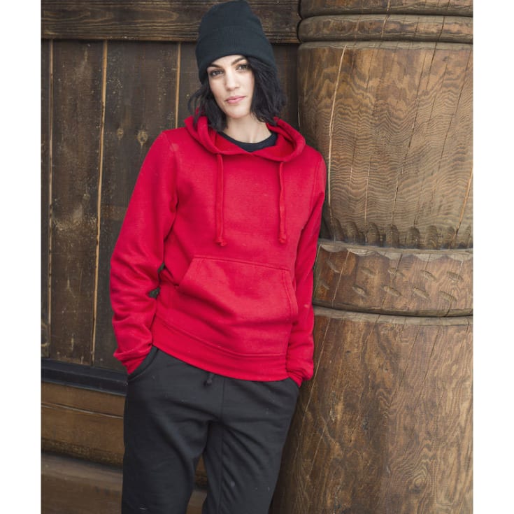 Clique Basic hoodie, röd, stl L