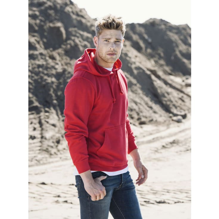 Clique Basic hoodie, röd, stl L