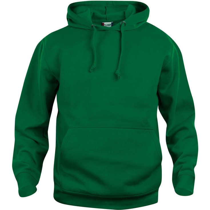 Clique Basic hoodie, flaskegrøn, str. 2XL