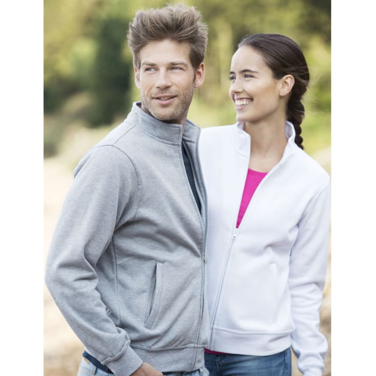 Clique Basic sweat cardigan, Grå Melange, S