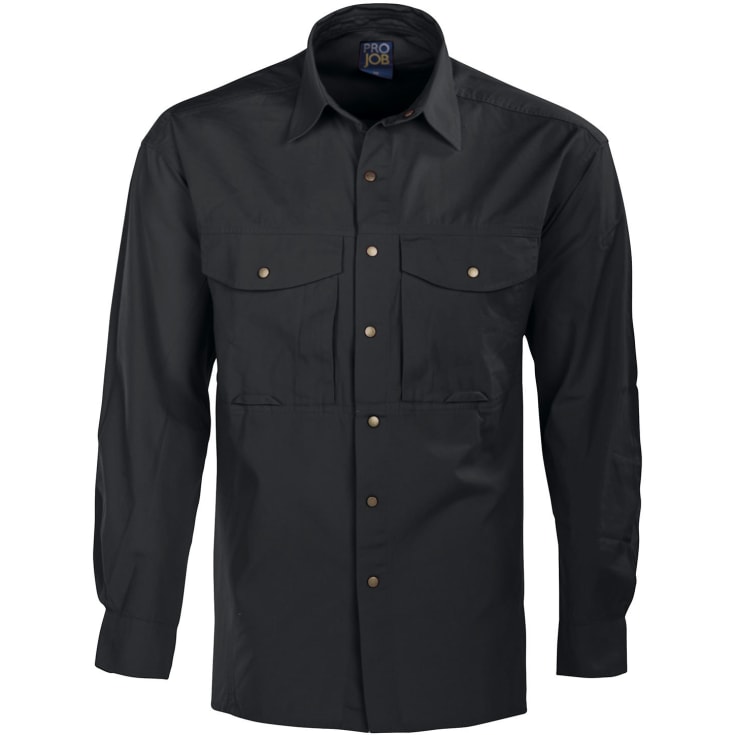 ProJob arbejdsskjorte 5210, Sort, XL