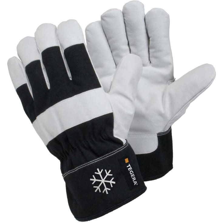 Tegera 377 vinter arbejdshandsker, Sort/Hvid, 10