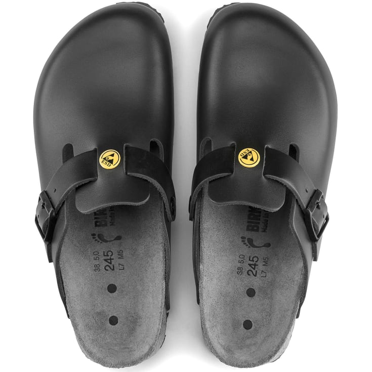 Birkenstock Boston ESD Regular Fit sandaler, Sort, 46