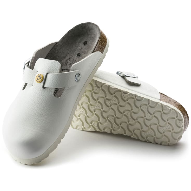 Birkenstock Boston ESD Regular Fit sandaler, Hvid, 40