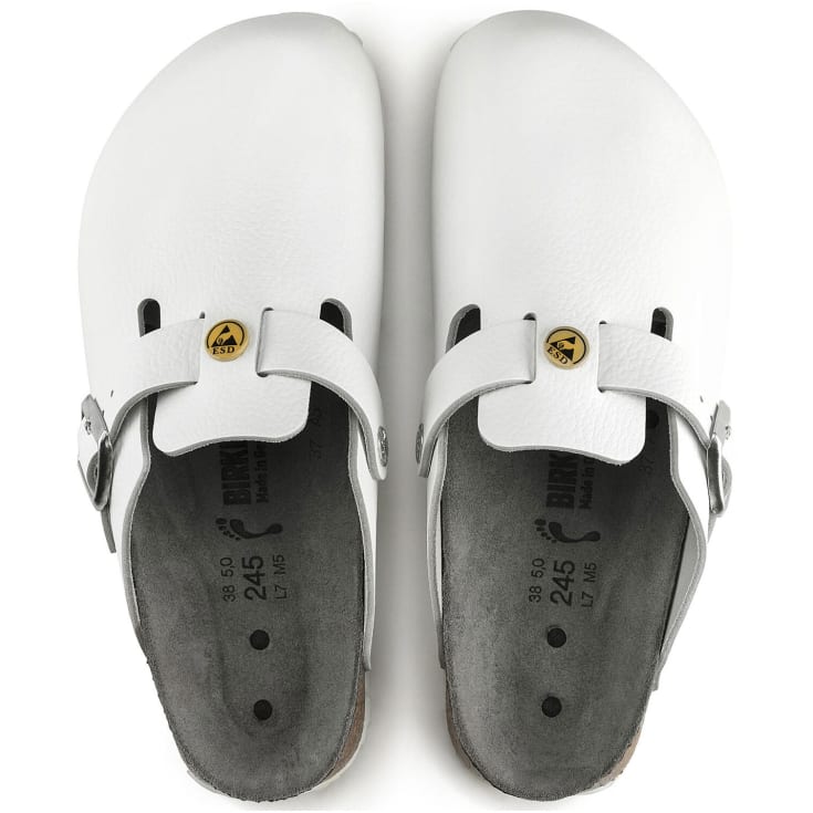 Birkenstock Boston ESD Regular Fit sandaler, Hvid, 40