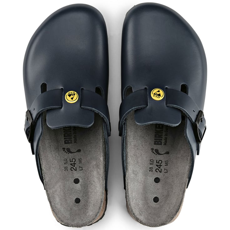 Birkenstock Boston ESD Regular Fit sandaler, Blå, 47