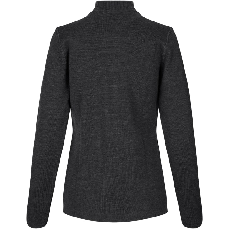 ID dame strikcardigan, Koksgrå Melange, 2XL