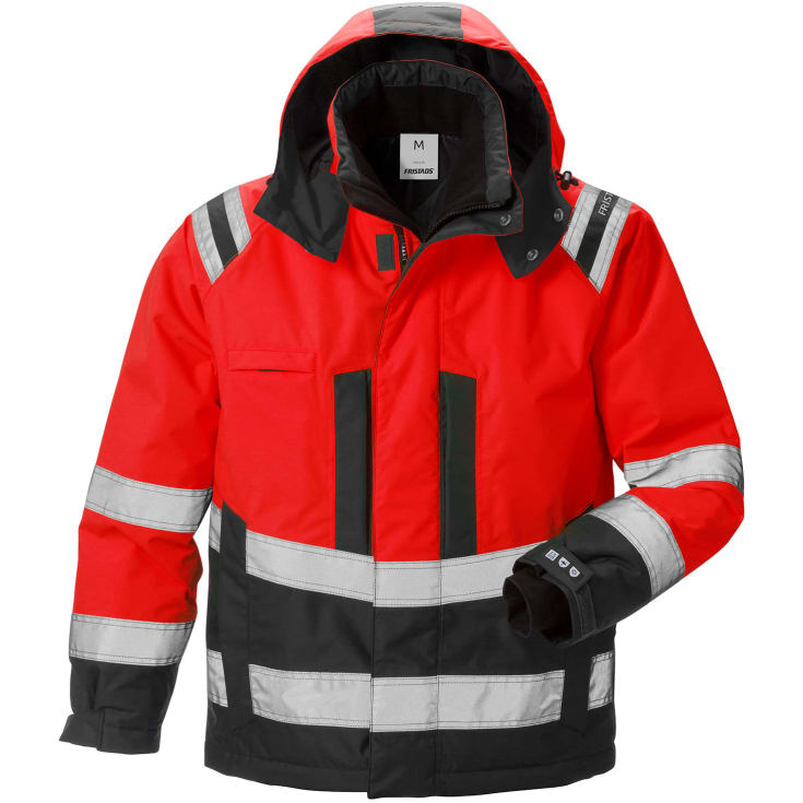 Fristads Airtech® vinterjakke 4035, Hi-vis Rød/Sort, L