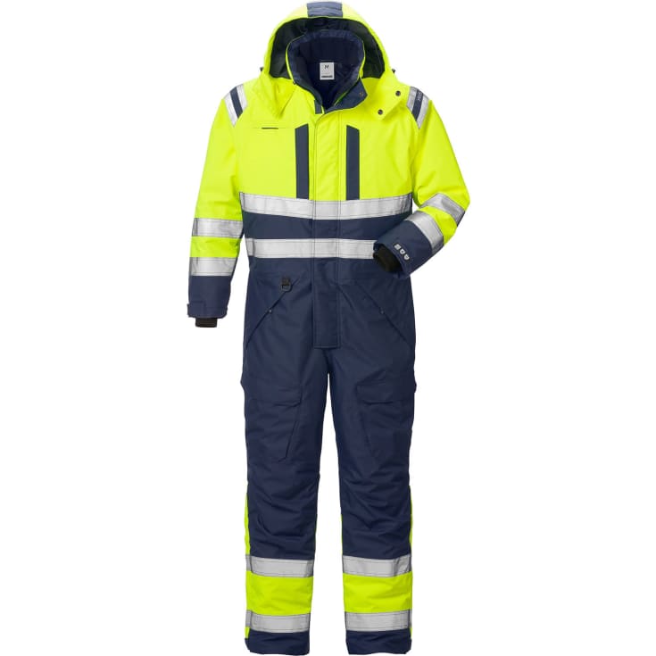 Fristads Airtech® vinterkedeldragt 8015, Hi-vis Gul/Marine, 3XL
