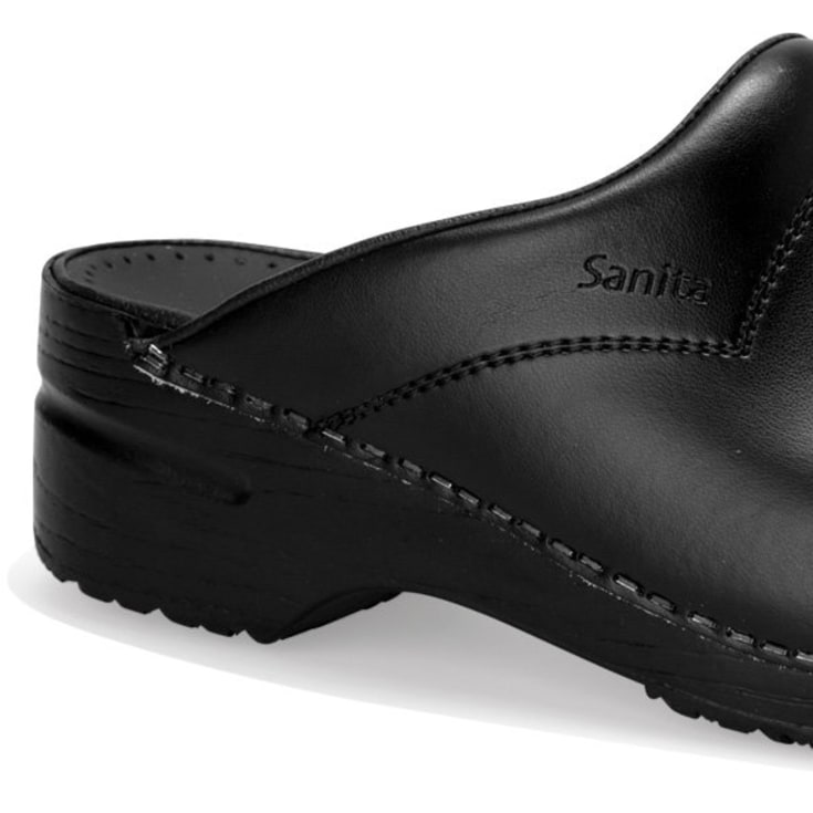 Sanita San Flex Clog tresko O1, uten hælkappe, sort, str. 43