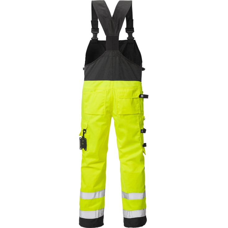 Fristads håndværkeroveralls 1014, Hi-vis Gul/Sort, C58