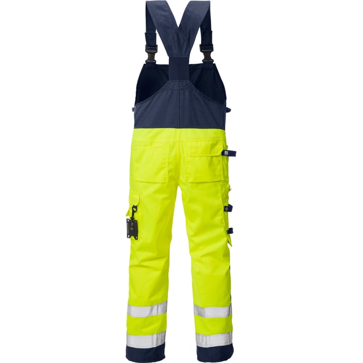 Fristads håndværkeroveralls 1014, Hi-vis Gul/Marine, D104