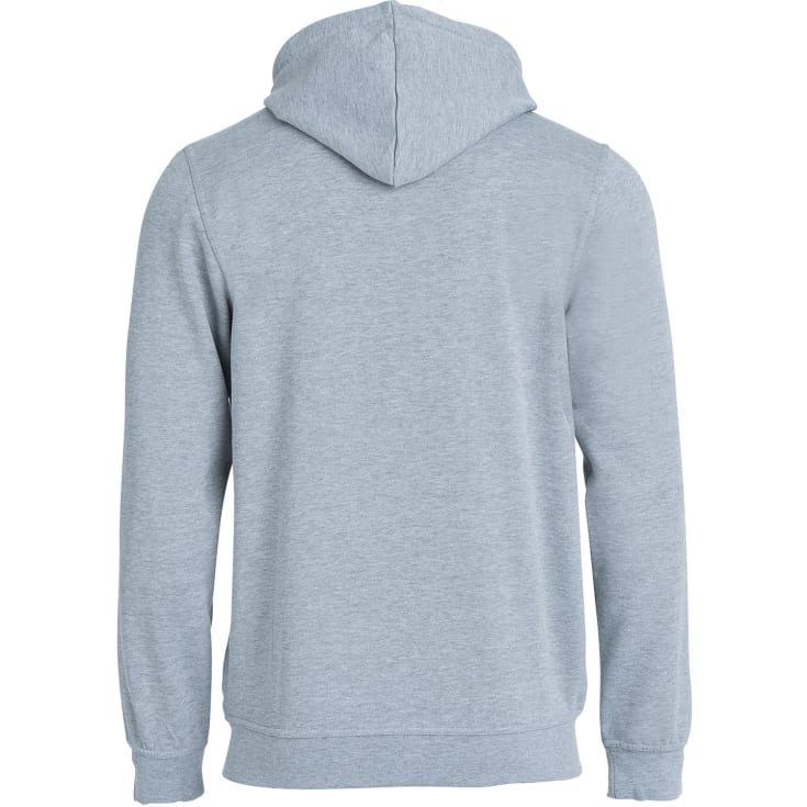Clique Basic hettegenser med glidelås, gråmelert, str. S