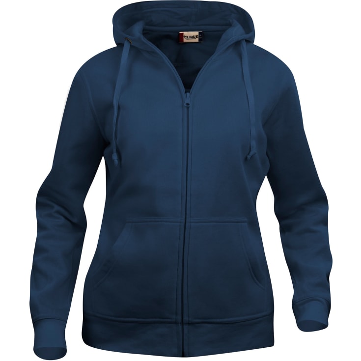 Clique Basic Hoody Zip dame hættetrøje, Mørk navy, M