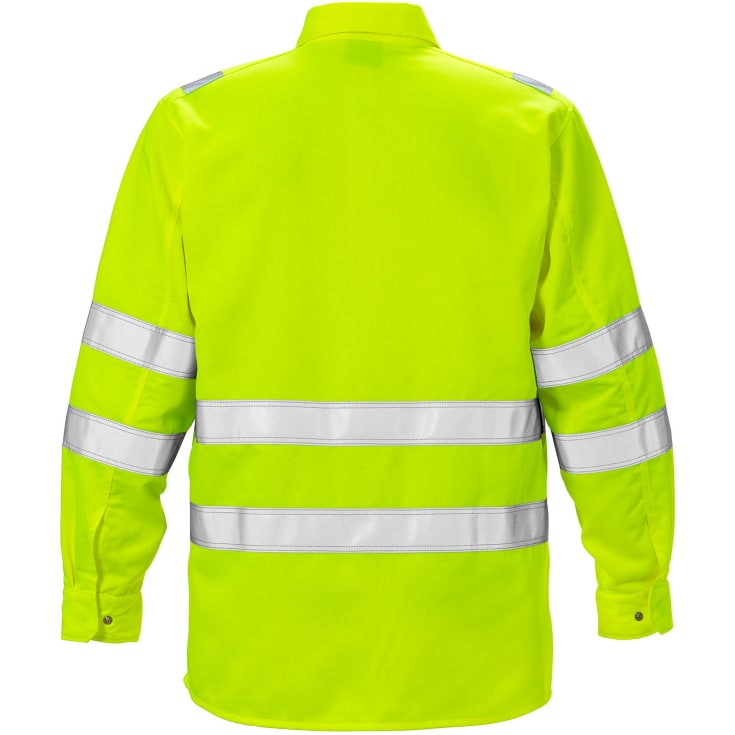 Fristads arbejdsskjorte 7049, Hi-Vis Gul, M