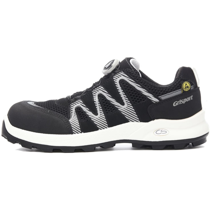 Grisport 70164 sikkerhedssko S1P, Sort/Hvid, 36