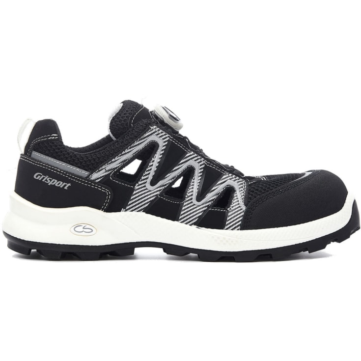 Grisport 70166 sikkerhedssandaler S1P, Sort/Hvid, 36