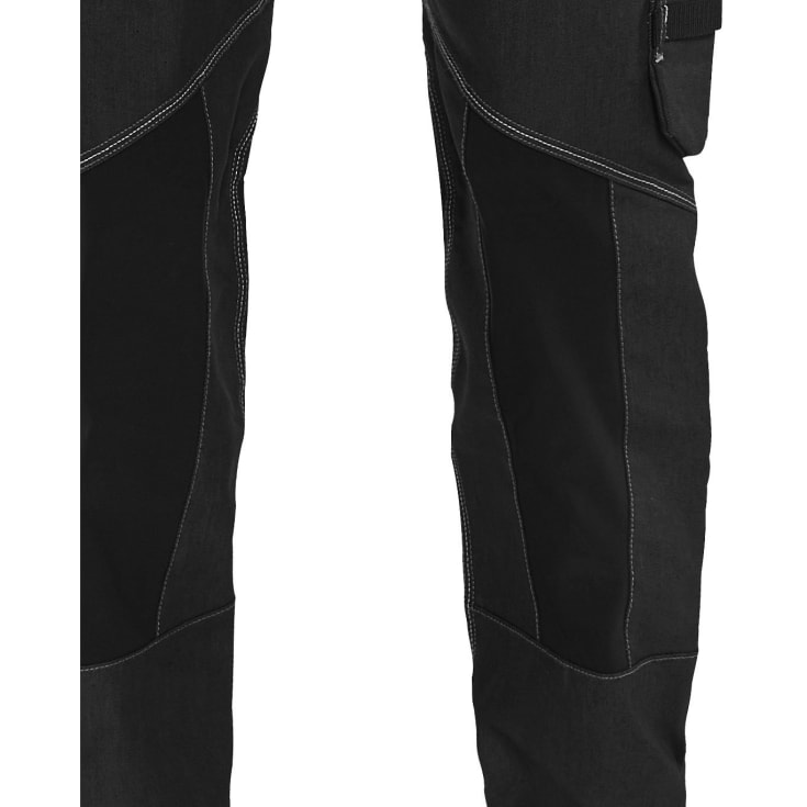 Blåkläder Workwear X1900 håndværkerbukser med 2-vejs stretch, sort/hvid, str. D120