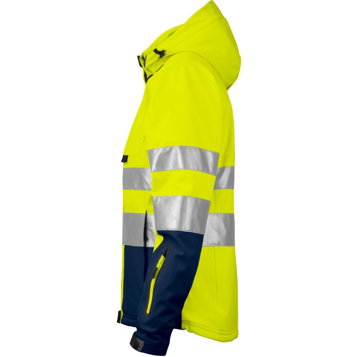 ProJob dame vinterjakke 6424, Gul/Marine, XL