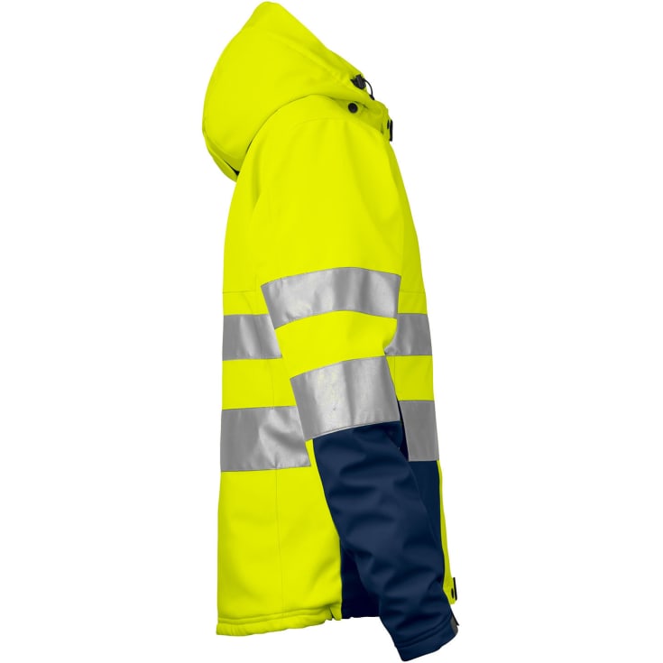 ProJob dame vinterjakke 6424, Gul/Marine, XL