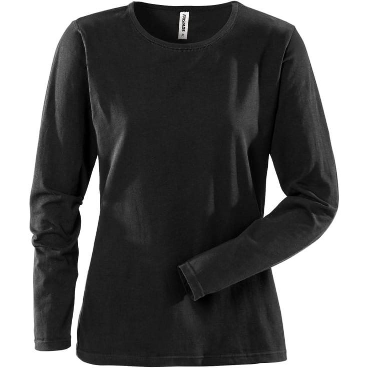 Fristads Acode langærmet dame basic T-shirt, Sort, 2XL