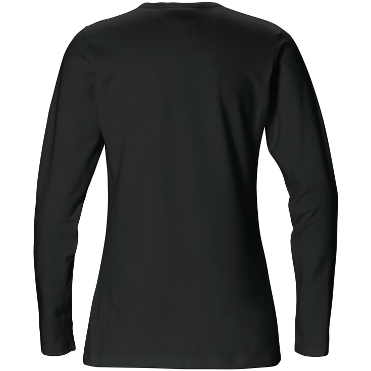 Fristads Acode langærmet dame basic T-shirt, Sort, 2XL