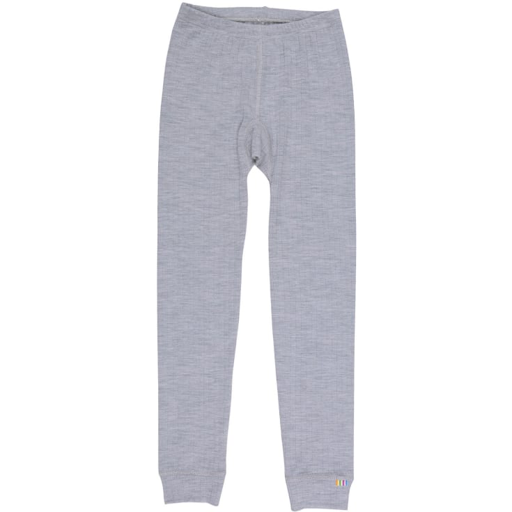 Joha børne leggings med merinould, Grå Melange, 140