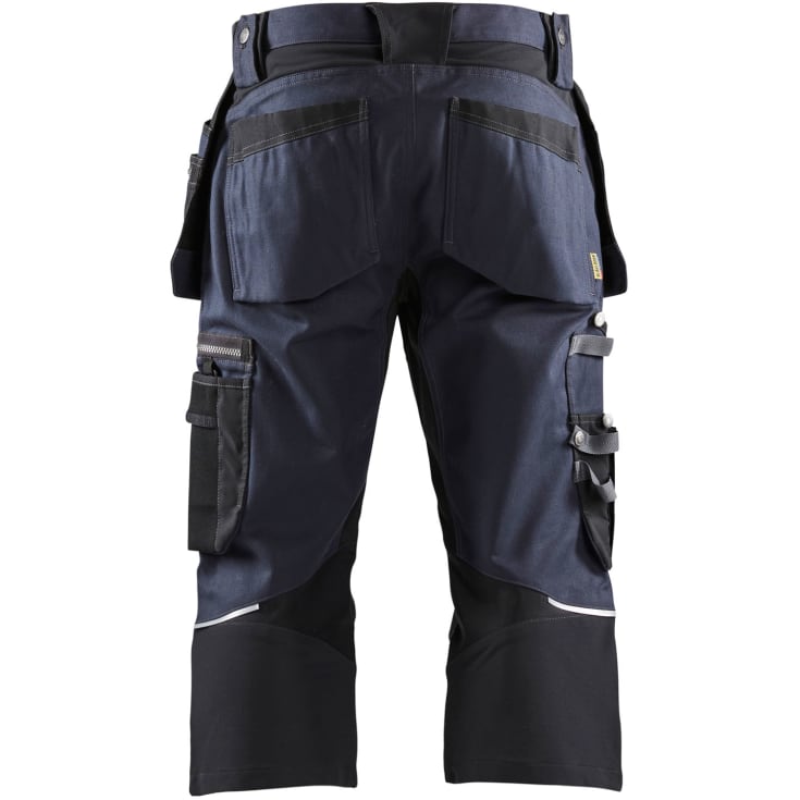 Blåkläder Workwear 1597 håndverkerknickers med 2-veis stretch, marineblå/sort, str. C46