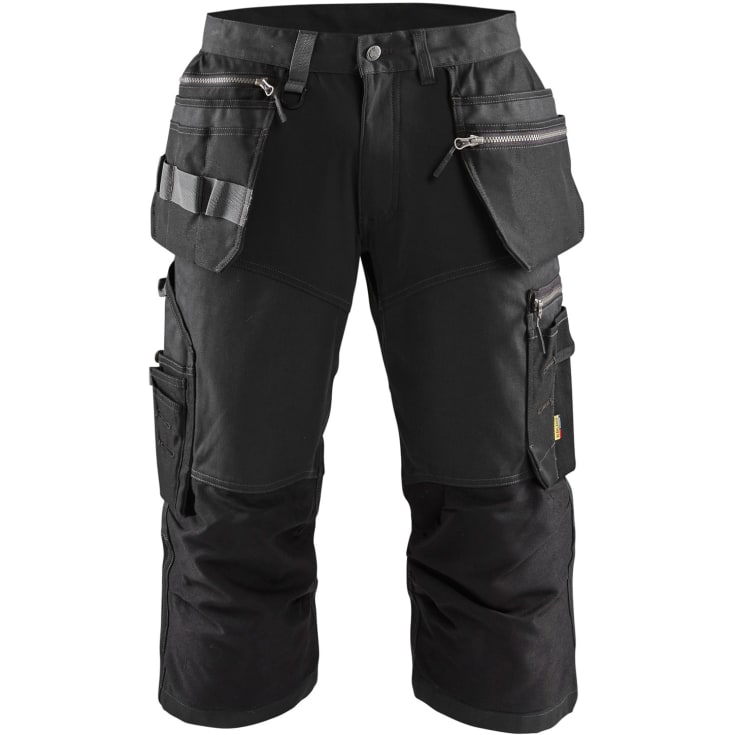Blåkläder Workwear 1597 håndverkerknickers med 2-veis stretch, sort, str. C48