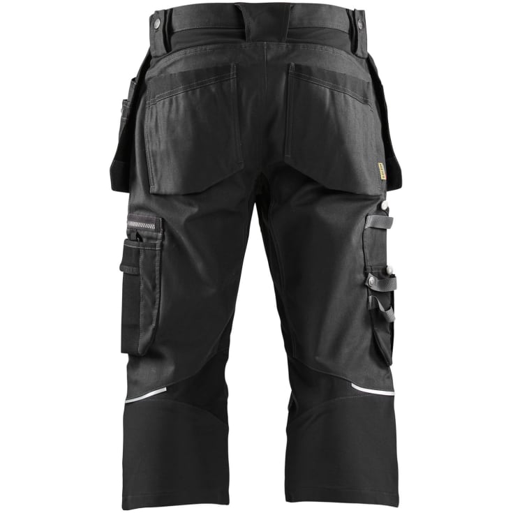 Blåkläder Workwear 1597 håndverkerknickers med 2-veis stretch, sort, str. C48