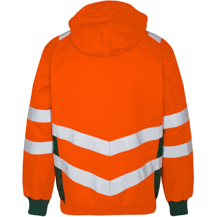 Engel Safety pilotjakke, Orange/Grøn, XL